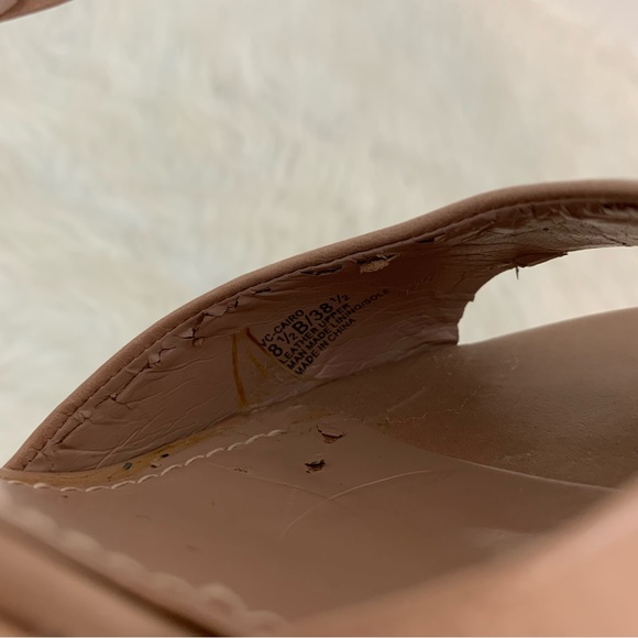 Vince Camuto Cairo Ankle Strap Studded Nude Platform Heels - Picture 11 of 11